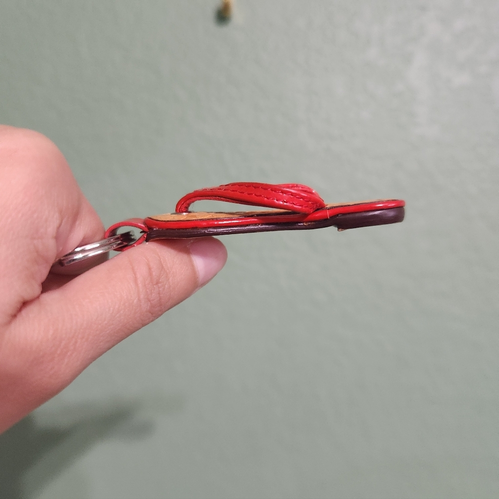 Coach Flip Flip Keychain With Silver Hardware - Picture 3 of 4